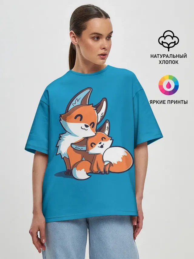 Женская футболка оверсайз