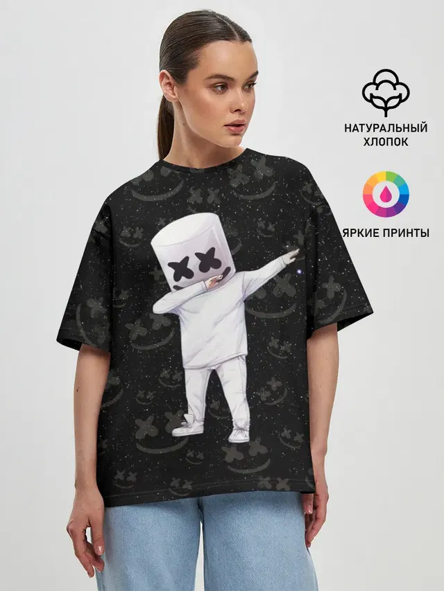 Женская футболка оверсайз