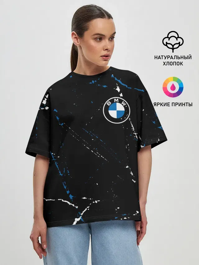 Женская футболка оверсайз