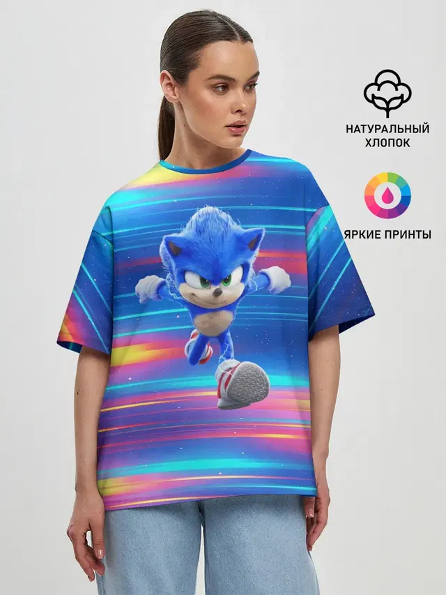 Женская футболка оверсайз