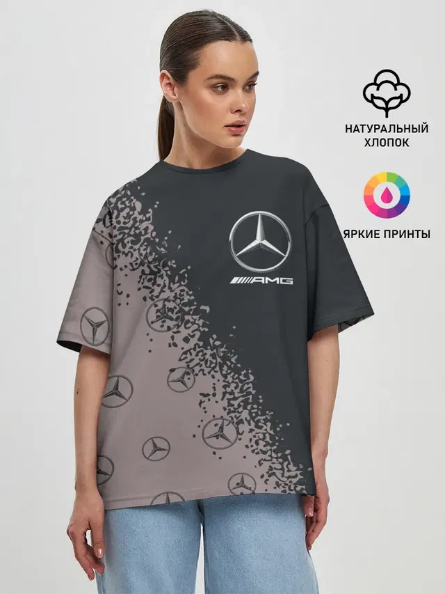 Женская футболка оверсайз