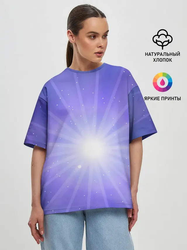 Женская футболка оверсайз