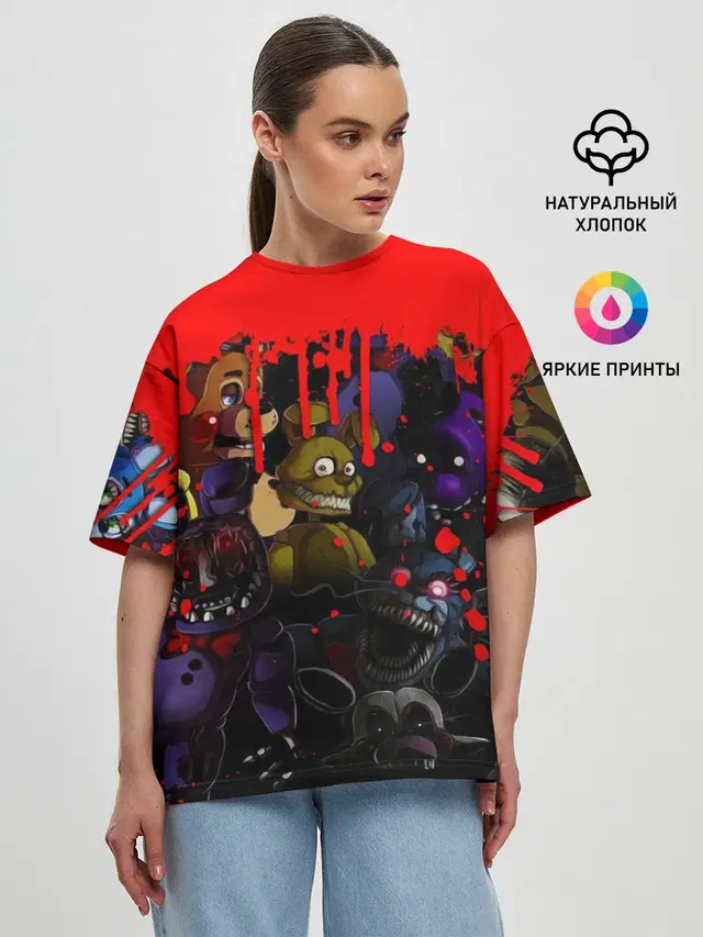 Женская футболка оверсайз