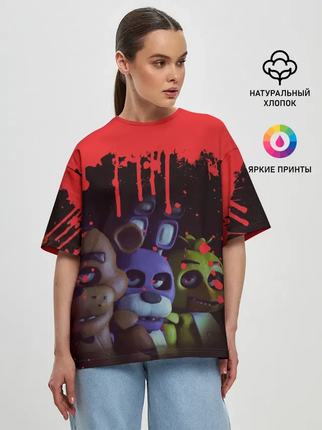 Женская футболка оверсайз