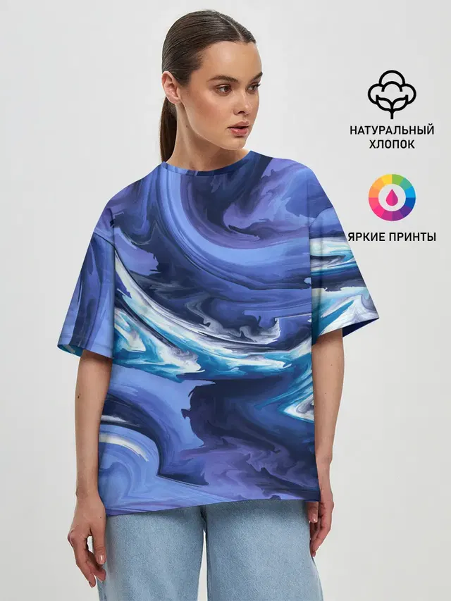 Женская футболка оверсайз