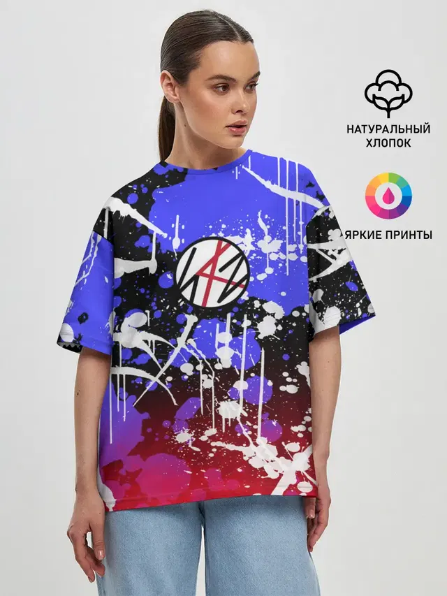Женская футболка оверсайз