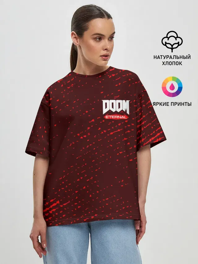 Женская футболка оверсайз