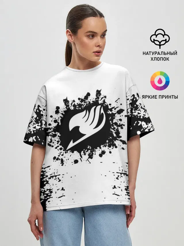Женская футболка оверсайз