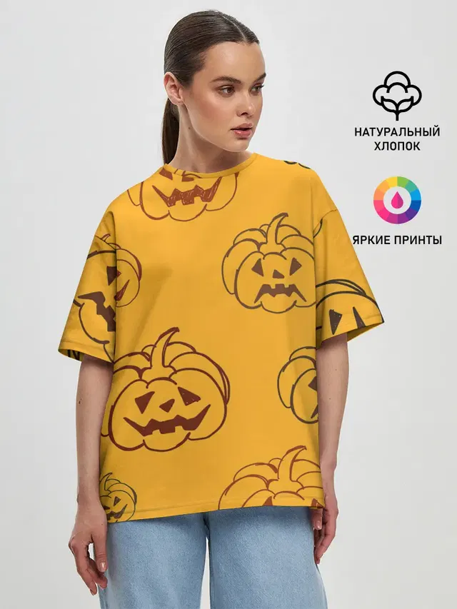 Женская футболка оверсайз