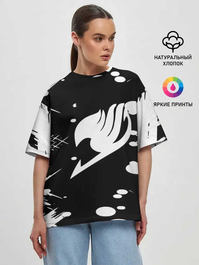 Женская футболка оверсайз