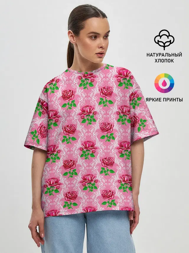 Женская футболка оверсайз