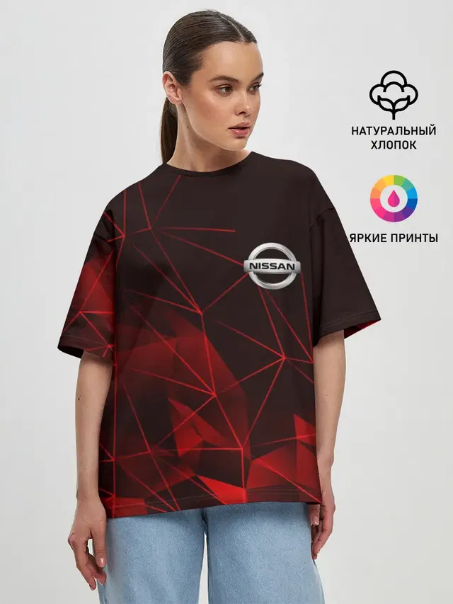 Женская футболка оверсайз