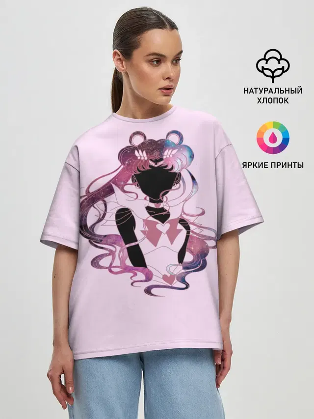Женская футболка оверсайз