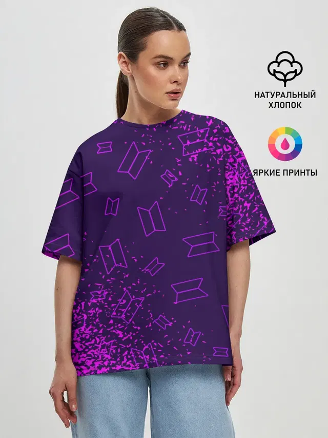 Женская футболка оверсайз