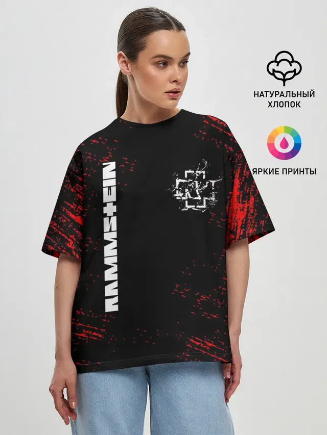 Женская футболка оверсайз
