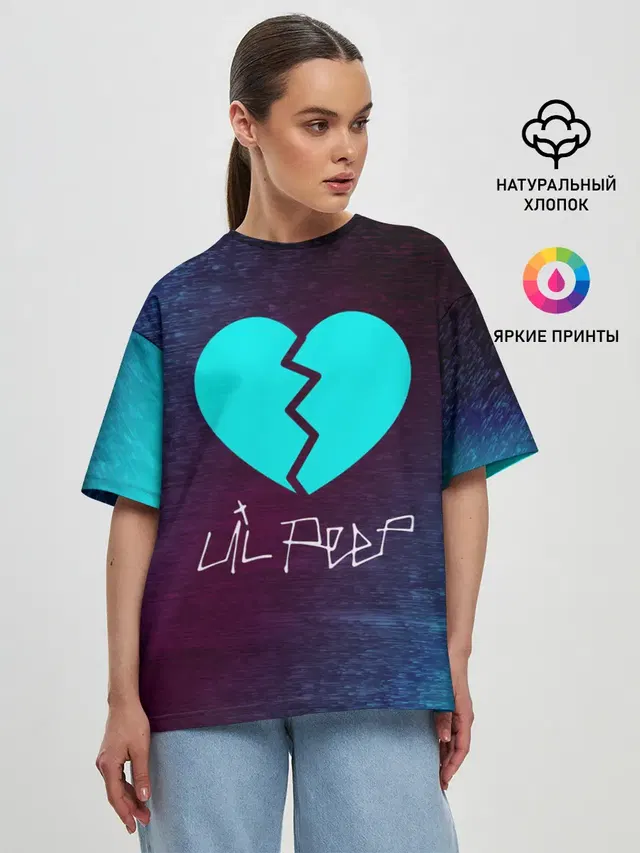 Женская футболка оверсайз