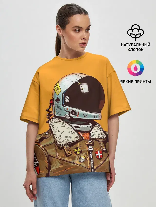 Женская футболка оверсайз