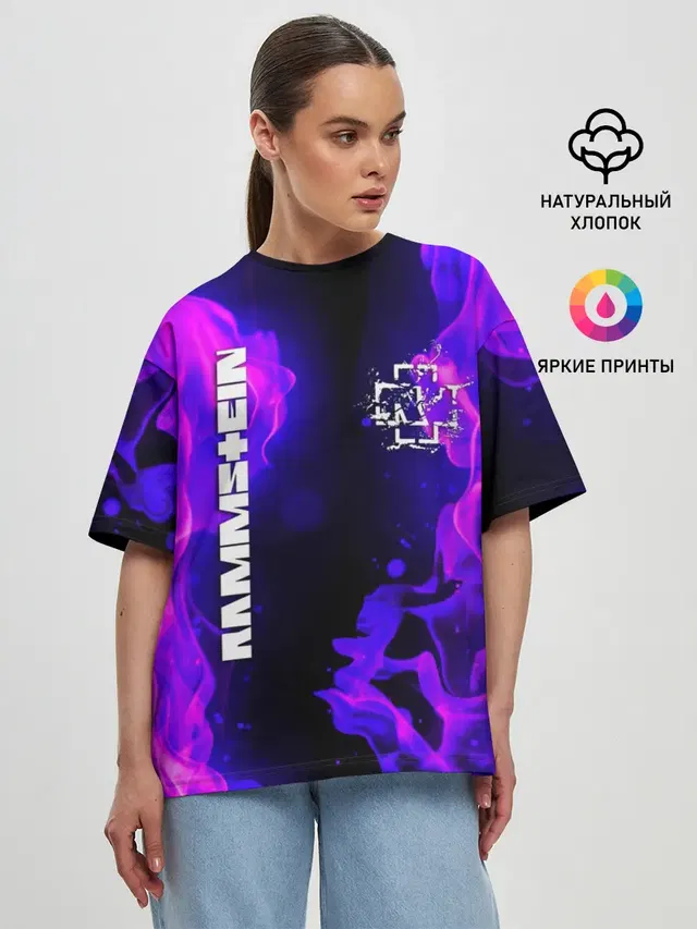 Женская футболка оверсайз