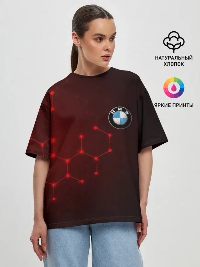 Женская футболка оверсайз