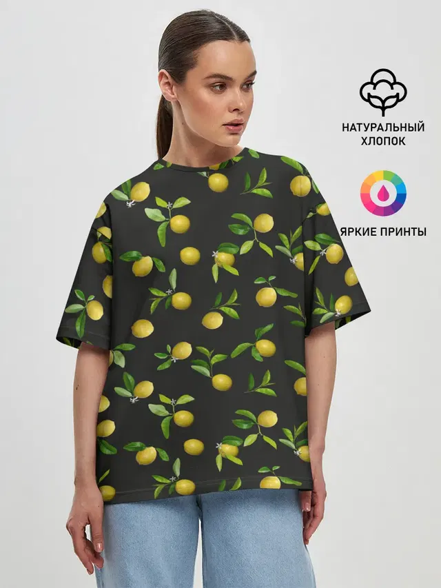 Женская футболка оверсайз