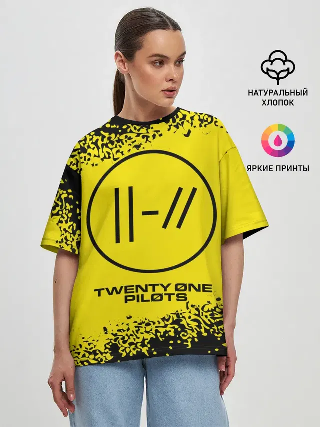 Женская футболка оверсайз