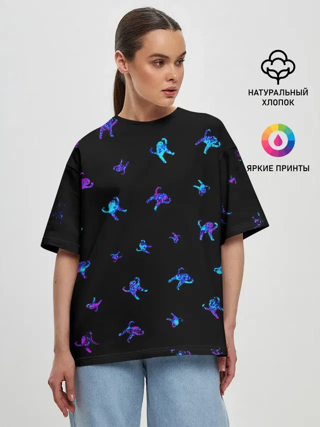 Женская футболка оверсайз