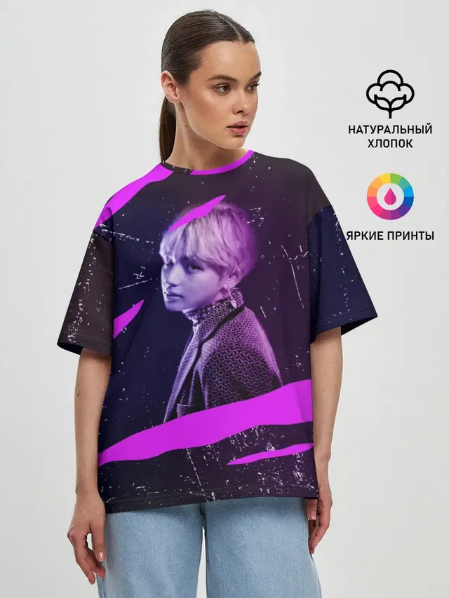 Женская футболка оверсайз