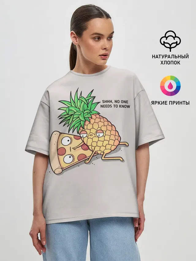 Женская футболка оверсайз