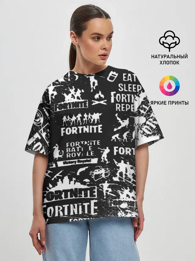 Женская футболка оверсайз