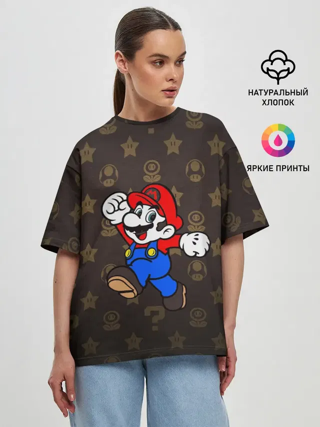 Женская футболка оверсайз