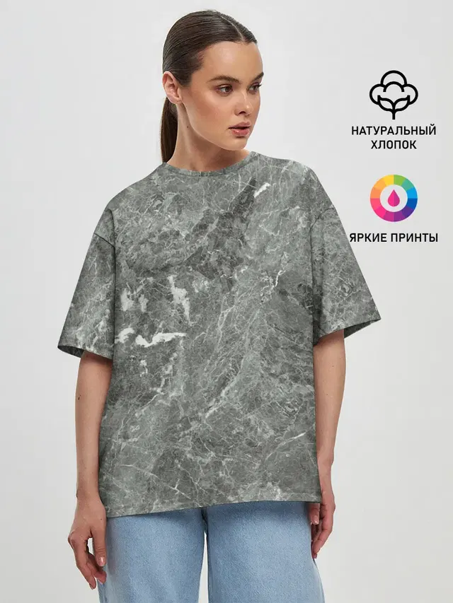 Женская футболка оверсайз