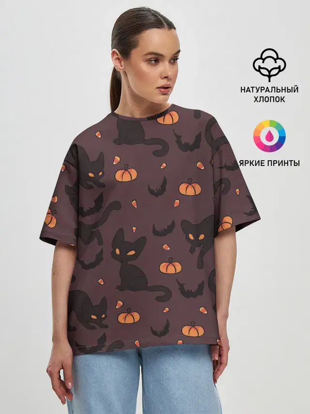 Женская футболка оверсайз
