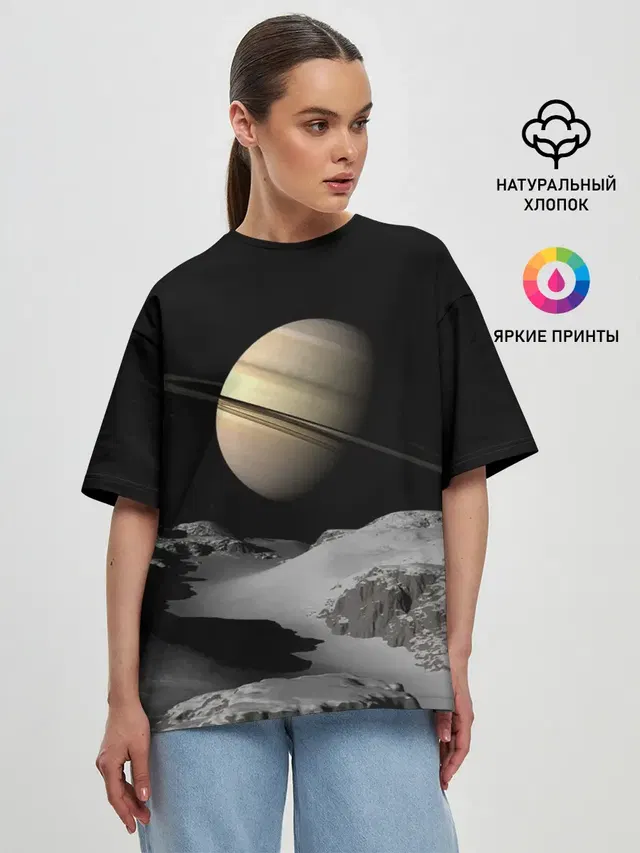 Женская футболка оверсайз