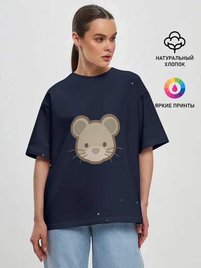 Женская футболка оверсайз