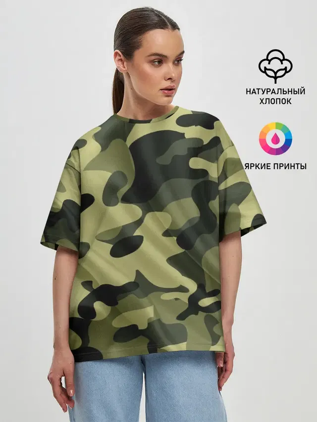 Женская футболка оверсайз