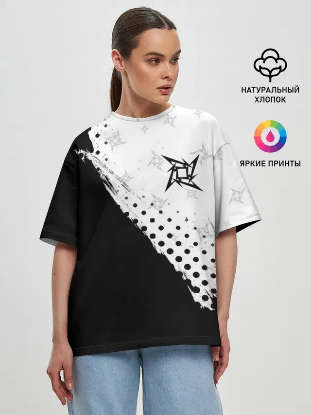 Женская футболка оверсайз