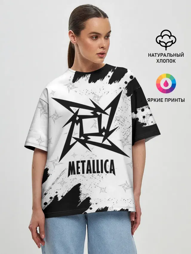Женская футболка оверсайз