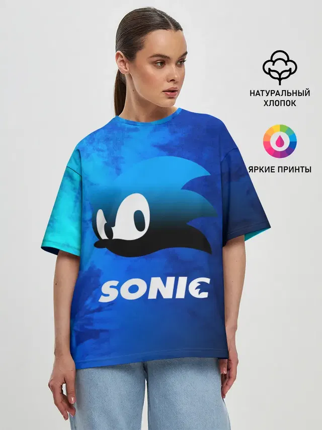 Женская футболка оверсайз