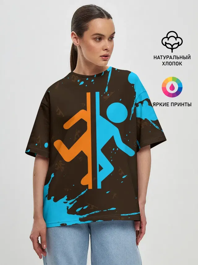 Женская футболка оверсайз