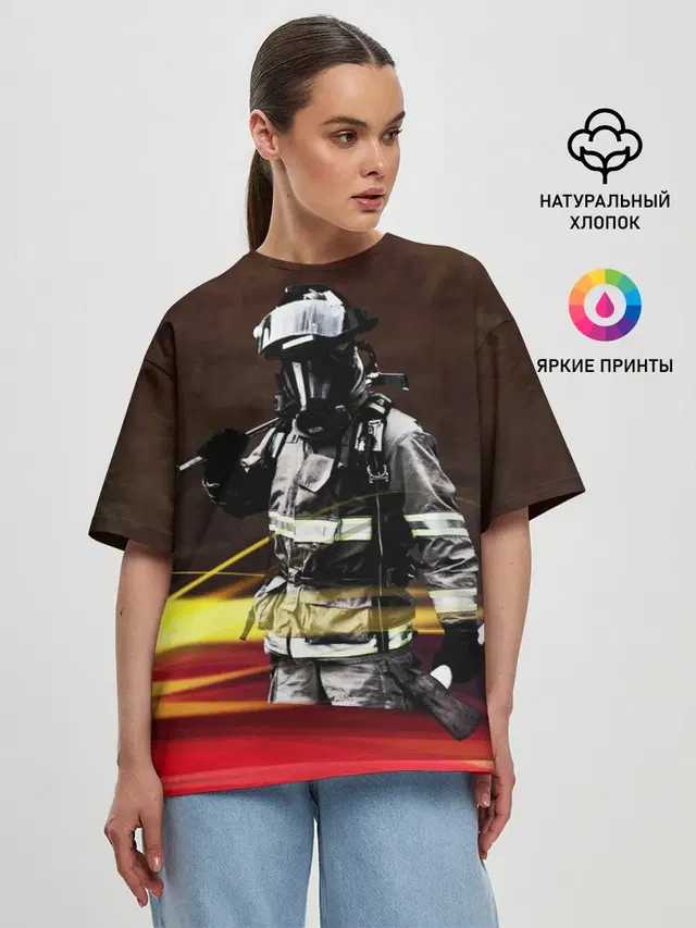 Женская футболка оверсайз