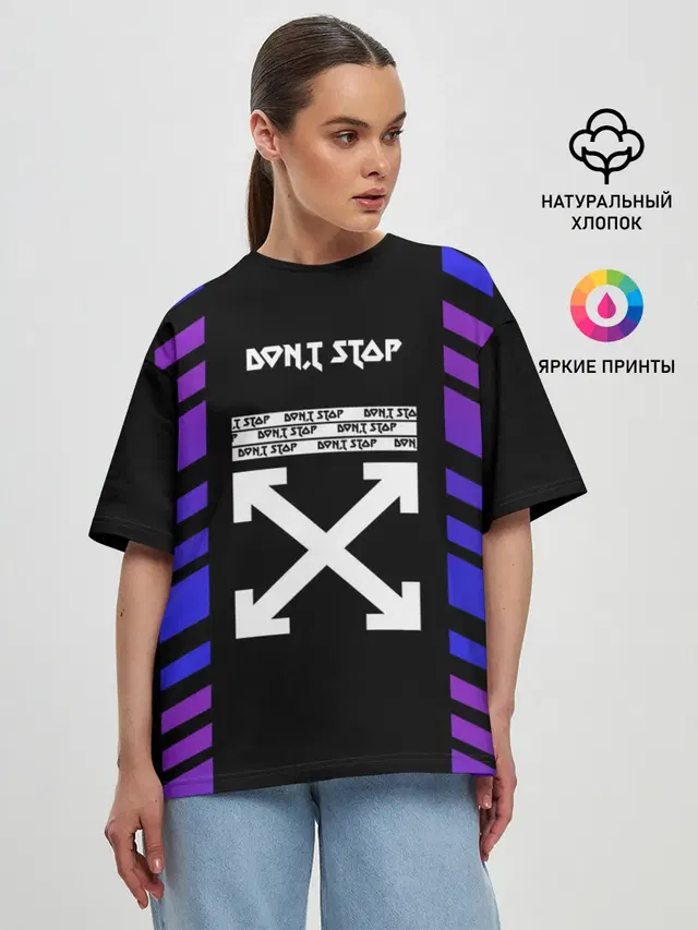 Женская футболка оверсайз