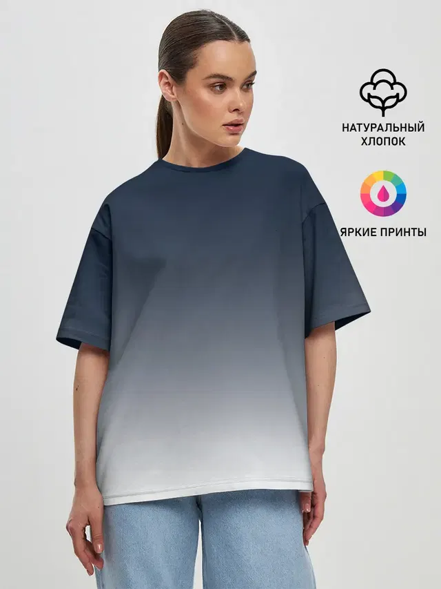 Женская футболка оверсайз