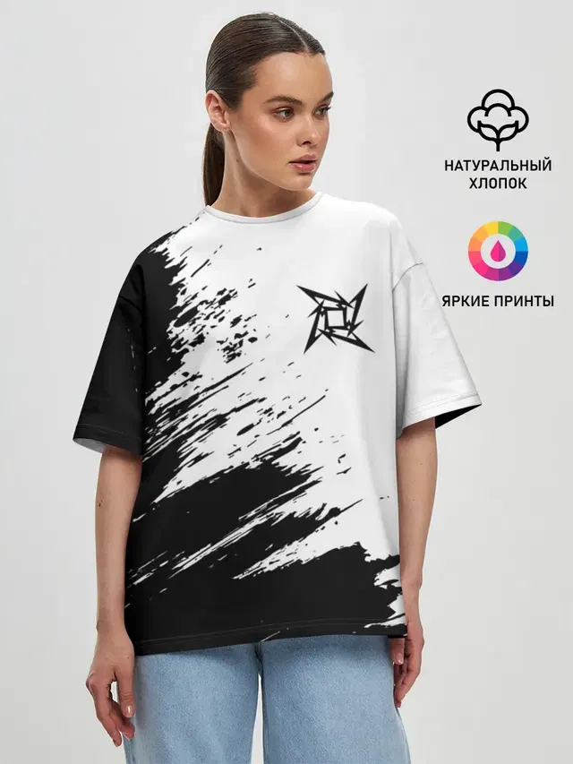 Женская футболка оверсайз