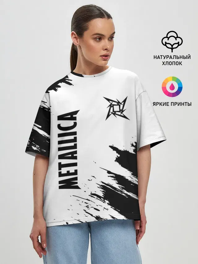 Женская футболка оверсайз