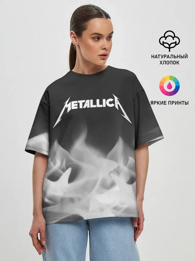 Женская футболка оверсайз