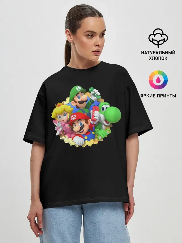 Женская футболка оверсайз