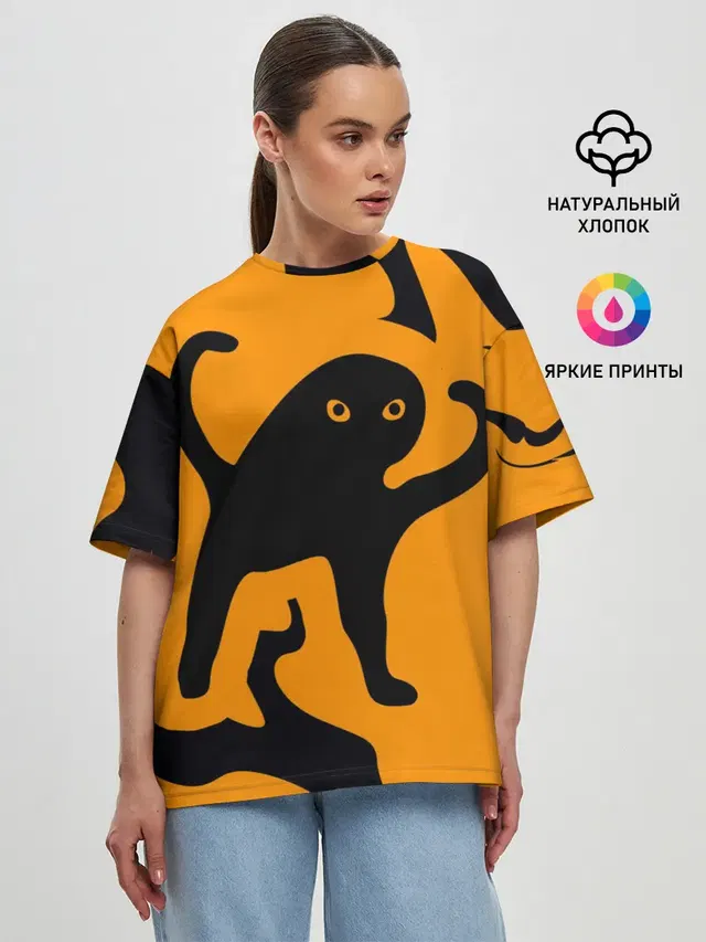 Женская футболка оверсайз