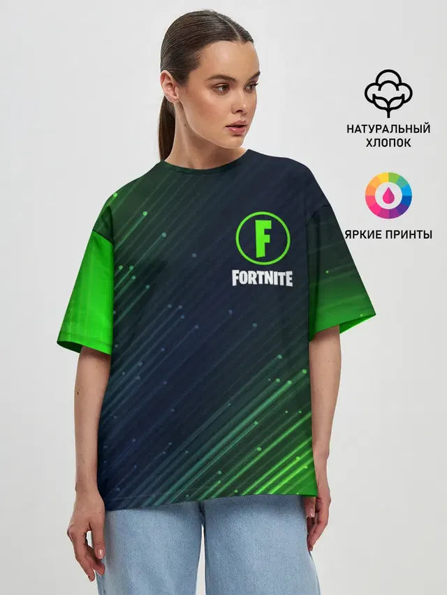 Женская футболка оверсайз