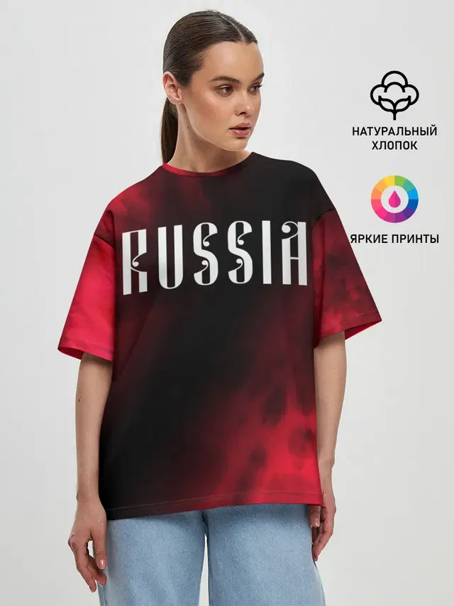 Женская футболка оверсайз