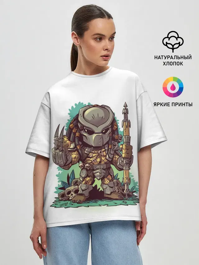 Женская футболка оверсайз